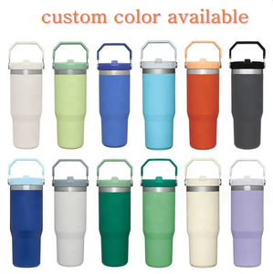 ถ้วยขวดน้ำสแตนเลสหุ้มฉนวนพร้อมที่ยึดมือ20 oz 30 oz 20 oz 20 oz - Product Image 2