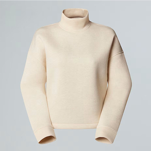 Của Phụ Nữ Mockneck Áo Nỉ Bán Buôn Quá Khổ Cao Cổ Áo Thun Áo Nỉ Cho Phụ Nữ Dài Tay Áo Áo Nỉ - Product Image 5