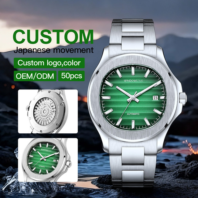 New Luxury Automatic Mechanical Stainless Steel Watch for Men High Quality 42mm Dial Butterfly Clasp