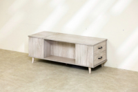 Table basse de salon moderne à prix compétitif avec rangement, en panneau de particules de haute qualité avec revêtement papier, mobilier de maison