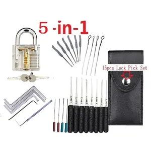 Juego <span class=keywords><strong>de</strong></span> 8 ganzúas, suministros para cerrajeros, extractor <span class=keywords><strong>de</strong></span> llaves rotas, ganchos <span class=keywords><strong>de</strong></span> extracción, herramientas manuales <span class=keywords><strong>de</strong></span> acero inoxidable para bricolaje, ferretería. - Product Image 5