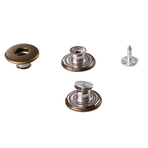Hollow Movable Hook <b>Button</b> Brass 17mm 20mm Round <b>Jeans</b> <b>Button</b> Nickel Free T Shaped Buckle - Product Image 3