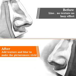 6ピーススケッチツールアート用品紙切り株トルティーヨンスティックブレンド汚れ切り株アートワーク用描画用 - Product Image 6