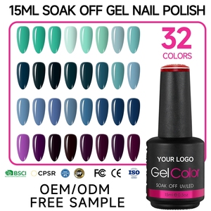 Esmalte de Uñas en Gel UV de Alta Pigmentación OEM, 15 ml, Color Sólido, Anti-decoloración, Gel para Manicura, Etiqueta Privada OEM, Suministro al por Mayor - Product Image 1