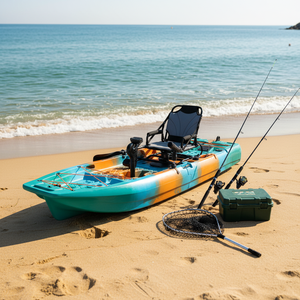 Kayak modulaire monoplace <span class=keywords><strong>de</strong></span> 2,74 m (9 pieds) avec pédales amovibles, <span class=keywords><strong>moteur</strong></span> électrique, et <span class=keywords><strong>moteur</strong></span> intégré, en HDPE, certifié CE - Product Image 2