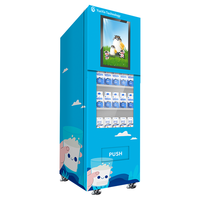 Distributeur automatique électronique Yunyin avec écran tactile de 21,5 pouces, système d'exploitation Android et refroidissement par compresseur, à vendre