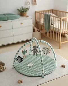 <span class=keywords><strong>Tapis</strong></span> d'éveil pour bébé avec 6 jouets détachables pour le développement sensoriel et motoriel progressif - <span class=keywords><strong>Tapis</strong></span> d'activités pour bébé - Product Image 4