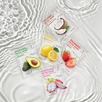 Masque facial en feuille de citron personnalisé avec votre logo, éclaircissant le teint, améliorant la peau terne, masques de beauté naturels pour le visage, OEM ODM