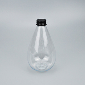 Bouteille de boisson en forme de goutte d'eau pour animaux de compagnie, 250 ml, bouchon à vis, forme conique, pour emballage de jus, lait, thé - Product Image 3