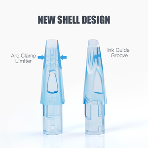 Cartucho de aguja de tatuaje permanente desechable de etiqueta privada WJX 0,3mm 0,35mm agujas de cartucho de tatuaje de delineador redondo profesional - Product Image 4