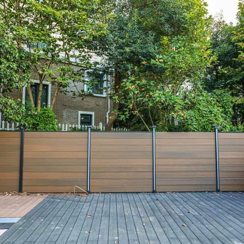 Eco Friendly Wood Plastic Composite Decorative Fence Panels Trellis Garden Wpc Panel Fence for Outdoor