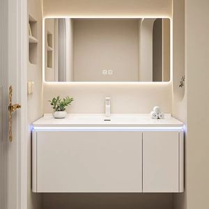 <span class=keywords><strong>Mobile</strong></span> <span class=keywords><strong>da</strong></span> <span class=keywords><strong>Bagno</strong></span> Moderno <span class=keywords><strong>con</strong></span> Lavabo Integrato Senza Soluzione di Continuità e Specchio a LED, Armadietti <span class=keywords><strong>da</strong></span> <span class=keywords><strong>Bagno</strong></span> di Lusso - Product Image 2