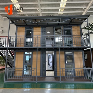 Casa Contenedor Expandible de Dos Pisos y Doble Capa, Estructura de Acero Prefabricada, Villa Prefabricada con Energía Solar para Hoteles - Product Image 2