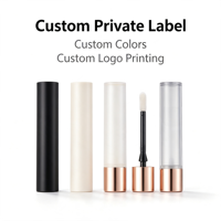Nouveau style, design moderne et unique, emballage de tube de gloss à lèvres à bouton-poussoir avec mécanisme pop-up à ressort