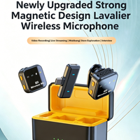 Mini microphone cravate sans fil à condensateur, suppression du bruit, directivité omnidirectionnelle, compatible avec les téléphones pour le streaming en direct et le vlogging