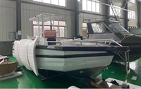 Yacht de luxe en aluminium à console centrale de 6 m, fourni par l'usine, avec moteur diesel hors-bord de 250-300 CV, vitesse de 30-35 nœuds, certifié CE