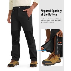 Pantalones de Esquí para Hombre Rdruko, Impermeables, Forrados de Felpa, Aislantes, para Snowboard, con Cierre en la Parte Inferior de la Pierna - Product Image 5