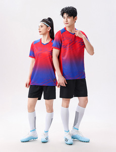 Setelan Sepak Bola Anak-anak Musim Panas Unisex Cepat Kering Berbahan Poliester dengan Kerah V, Lengan Pendek, Ringan, Bernapas, dan Dapat Dikustomisasi - Product Image 6