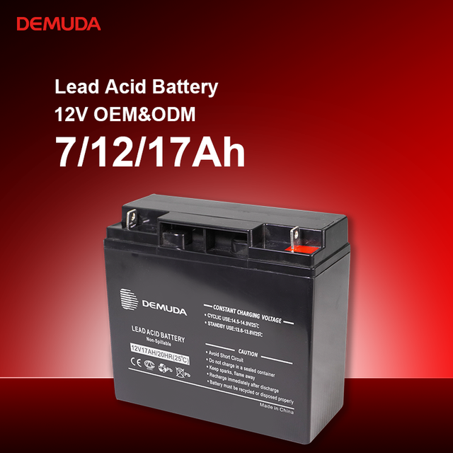 Cost-Effective Factory Price Lead-Acid Battery 12V 7Ah 12Ah 17Ah Deep Cycle Lightweight with Lighting