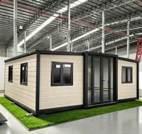 Maison conteneur extensible standard 20 pieds 40 pieds, maisons préfabriquées à 3 chambres, maison portable extérieure préfabriquée