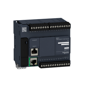 TM221CE24T وحدة تحكم منطقية قابلة للبرمجة من شنايدر، جديدة 100% وأصلية، موديل M221 مع 24 مدخل/مخرج، ترانزستور PNP، إيثرنت - Product Image 1