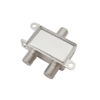 1/2 Stuks 2 Manieren Tv Satelliet Splitter Coaxiale 5-2400 Mhz F Type Coax Kabel Hd Satelliet Tv Ontvanger Signaal Splitter Voor Satv Catv