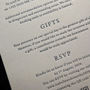 Invitations <span class=keywords><strong>de</strong></span> <span class=keywords><strong>mariage</strong></span> en typographie traditionnelle, avec motif <span class=keywords><strong>de</strong></span> l'endroit du <span class=keywords><strong>mariage</strong></span> personnalisé, papeterie <span class=keywords><strong>de</strong></span> <span class=keywords><strong>mariage</strong></span> <span class=keywords><strong>de</strong></span> luxe - Product Image 4