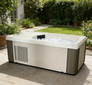 Baignoire de glace extérieure Vanace toutes saisons en acrylique avec refroidisseur et éclairage LED pour patio de jardin - Product Image 1