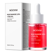 Sérum MOOYAM Correcteur Anti-Taches Foncées OEM à la Niacinamide 10% et TXA 4%, Essence Éclaircissante et Réparatrice, Réduit les Rides, Resserre les Pores