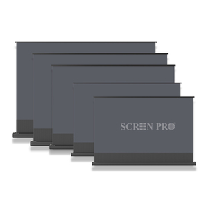 מסך pro 84 "~ 150" יהלום שחור 3d 8k hdr ממונעת הרצפה עולה מסכי הקרנה עבור מקרני לזרוק קצר/ארוך - Product Image 1