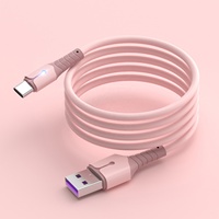 Cable de Carga Rápida USB Tipo-C con Blindaje de Silicona Líquida, Conductor de Cobre Puro, para Teléfonos Inteligentes, Computadoras y Auriculares