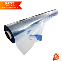 Rouleau de film PVC souple transparent résistant à l'humidité avec moulage par soufflage pour sacs cosmétiques