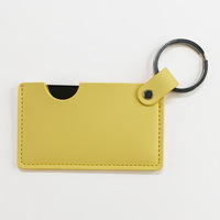 Porte-clés en cuir PU avec miroir, logo personnalisé, miroir de maquillage portable pour sac, miroir de poche pour voyage