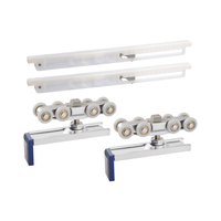Rouleau de porte coulissante en alliage de zinc et nylon de conception moderne haut de gamme, capacité de 40 kg, garantie à vie, pour usage en appartement