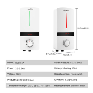 Calentadores de Agua al por Mayor, Calentador de Agua Eléctrico Instantáneo sin Tanque para <span class=keywords><strong>Baño</strong></span>, Calentador de Agua Instantáneo sin Tanque en Oferta - Product Image 4