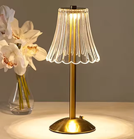Lampe de table moderne de luxe sans fil en cristal, lampe de bureau LED rechargeable à commande tactile pour hôtel, restaurant, chevet, décoration de mariage