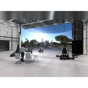 Kabinet Aluminium Layar Led 500X500 Latar Belakang 3D Studio Virtual Reality Film Layar Mesin Asli 4K Dream Video Dinding