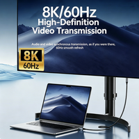 USB4 Typ-C Kabel mit Digitalanzeige PD240W 5A Schnellladung 40Gbps 8K60Hz Nylon-Ummantelung für MacBook Laptop Switch Thunderbolt