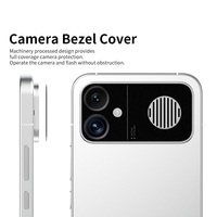 Protection d'objectif creuse en métal noir super fine anti-rayures pour Redmi K90 Max, autocollant de capuchon d'appareil photo