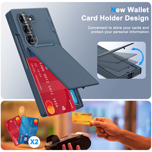 <span class=keywords><strong>Nuevo</strong></span> diseño para <span class=keywords><strong>Samsung</strong></span> Z Fold 7, funda plegable para teléfono con tarjetero para <span class=keywords><strong>Samsung</strong></span> Z Fold 6 5, funda protectora para teléfono con sensación <span class=keywords><strong>de</strong></span> piel - Product Image 3