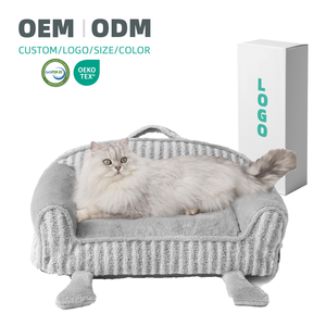 OEM ODM ортопедические пены с высокой плотностью памяти большая собака кошка ПЭТ диван-кровать прочный на заказ ПЭТ кровати водонепроницаемый съемный чехол - Product Image 1