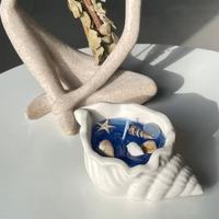 Nouvelle conception, vente chaude, décoration intérieure, décorations de salon de luxe, style océan, étoile de mer, coquillage, bougie en gelée