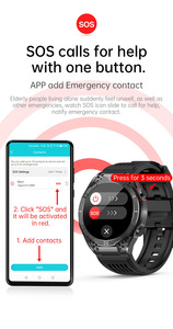 Reloj Inteligente JA01 con ECG, Pantalla AMOLED, Botón SOS de un Clic, NFC, Llamadas por Bluetooth, Monitor de Frecuencia Cardíaca, Presión Arterial, Voz con IA y Seguimiento del Sueño - Product Image 4