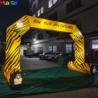 Prix de gros arc gonflable coloré bienvenue entrée gonflable LED logo de haute qualité pour la décoration d'événement est vente chaude