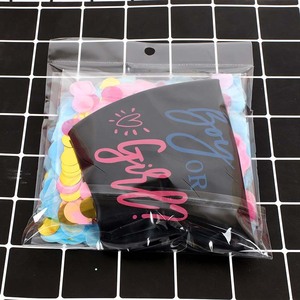 Ballons de confettis pour révélation du sexe du bébé, 36 pouces, grands ballons noirs X2 <span class=keywords><strong>avec</strong></span> packs de confettis roses et bleus pour fête de naissance garçon ou fille - Product Image 4
