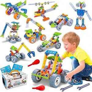 Jouets STEM 10 en 1 pour garçons de 5, 6, 7, 8 ans et plus, cadeaux d'anniversaire, construction pour enfants de 4-8, 5-7, 6-8 ans - Product Image 1