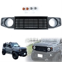 Pour Suzuki Jimny JB64 JB74 2019-2023 Grille de voiture LITTLE D Racing Grilles ABS Style Defender Grille avant en maille Couverture d'accessoires de voiture