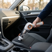 Aspirateur de voiture sans fil, aspirateur portatif à main pour le nettoyage de l'intérieur de la voiture avec plusieurs embouts