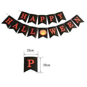 Set Decorazioni per Festa di Halloween, Striscione, Bandiera, Segnaposto per Torta, Palloncini, Accessori per Decorazioni - Product Image 6