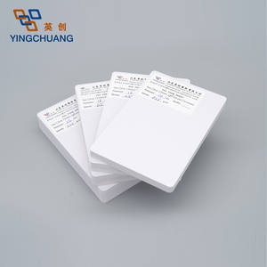 Yingchuang 3mm <span class=keywords><strong>4mm</strong></span> 5mm 6mm tablero de espuma de PVC blanco 9mm hoja de plástico de PVC 10mm Pvc rígido/Celuka/Forex tablero de espuma de PVC para señal - Product Image 1